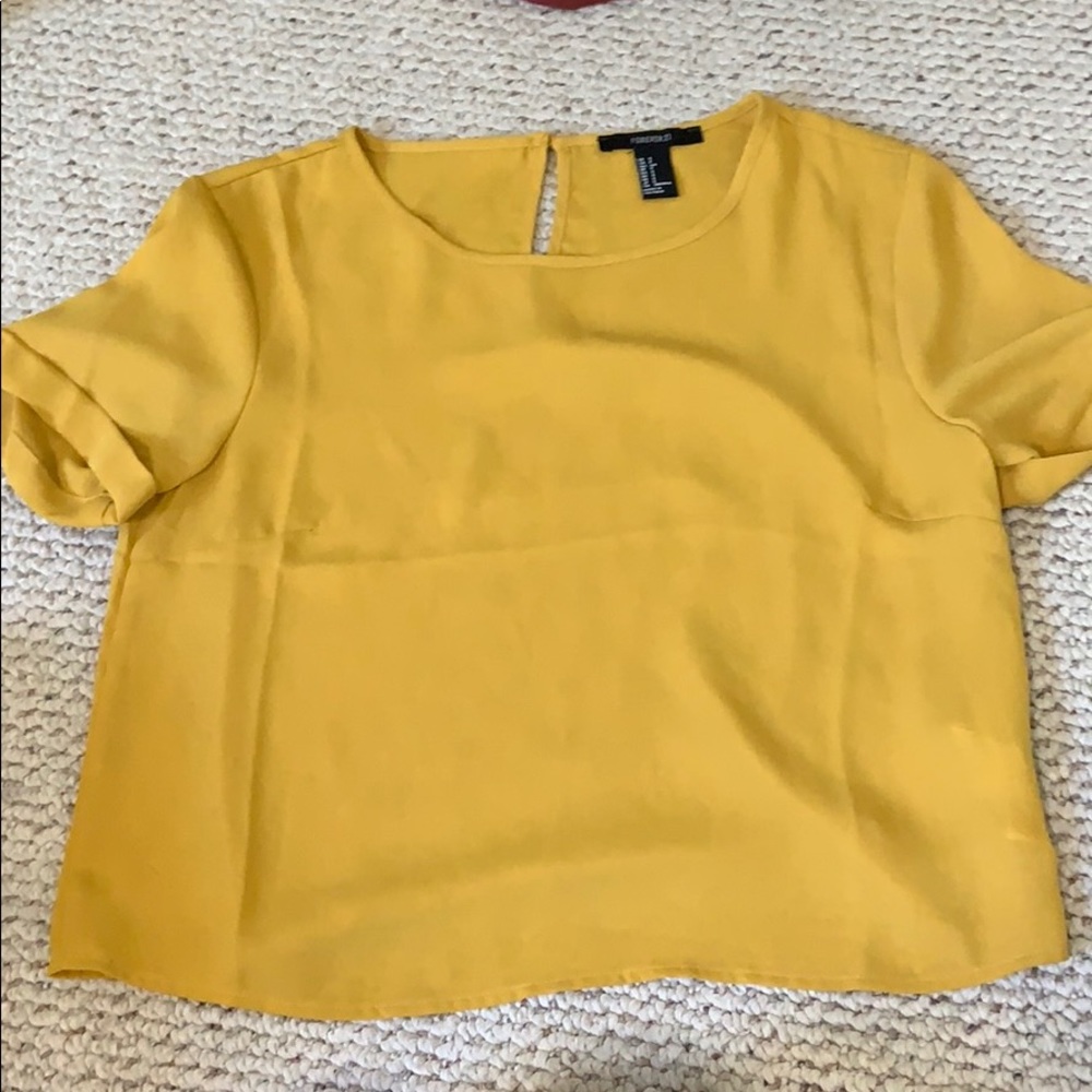 Mustard yellow blouse